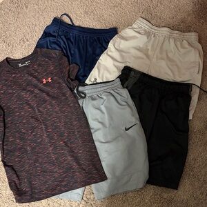 Under Armour Black and Red Performance Tee